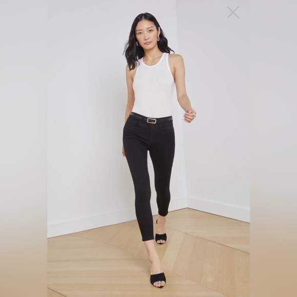 L’agence Margot Skinny Jean, Noir Black Size 26 High Rise - Picture 1 of 12